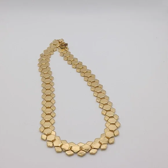Trifari Honeycomb Designed Necklace